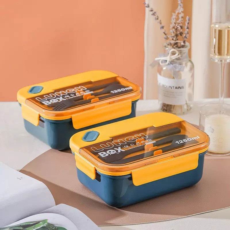 Lunch Box with fork and spoon - 1250ml