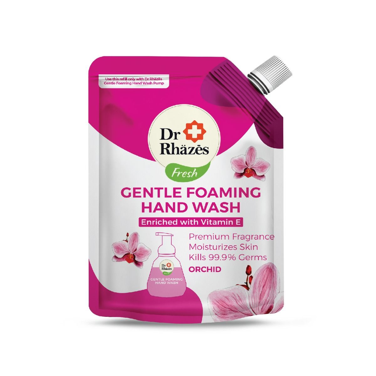 Dr Rhäzēs Gentle Foaming Hand Wash Refill (275ml) - Orchid (Pack of 2)
