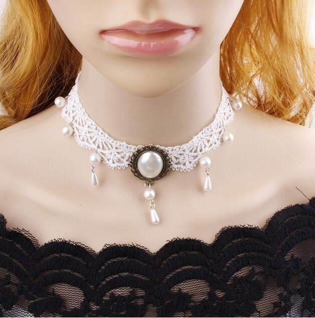 Vintage gothic jewelry choker necklace chunky punk necklace for women